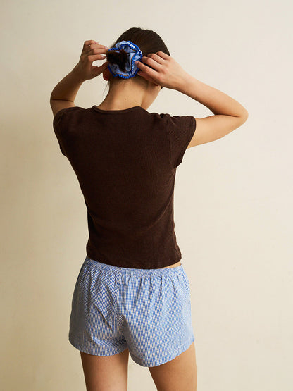 Sorbet Wavy Hemline Hairband with Handmade Flowers