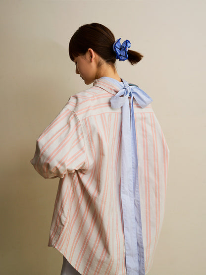 Sorbet Wavy Hemline Hairband with Handmade Flowers