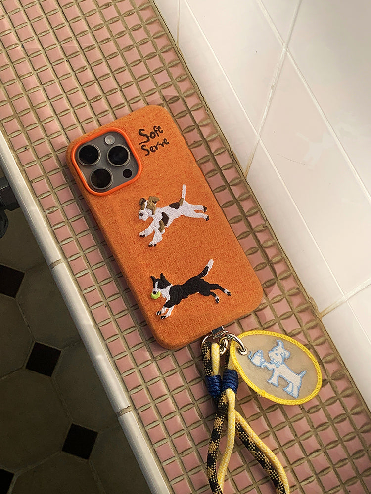 The Western Puppies Phone Strap