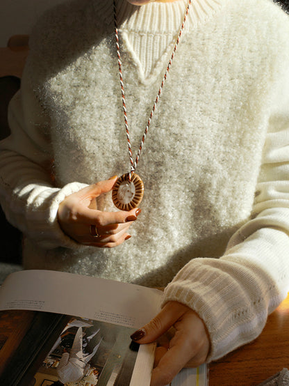 Ceramic Photo Frame Necklace