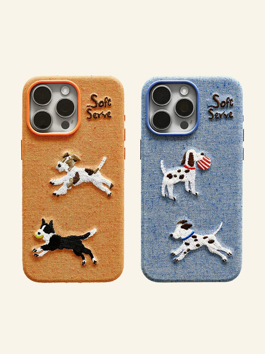 Running Puppies Phone Case