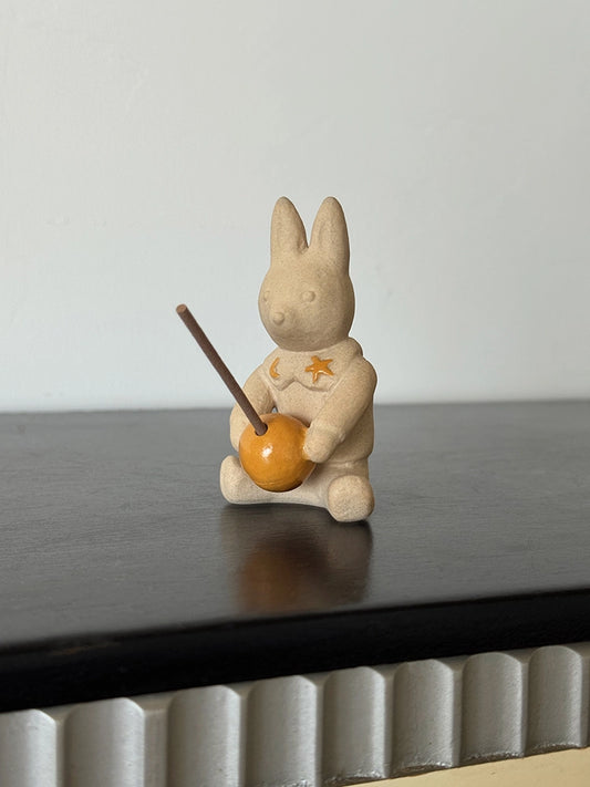A Peaceful Gift from the Moon – “Moon Rabbit” Ceramic Incense Burner