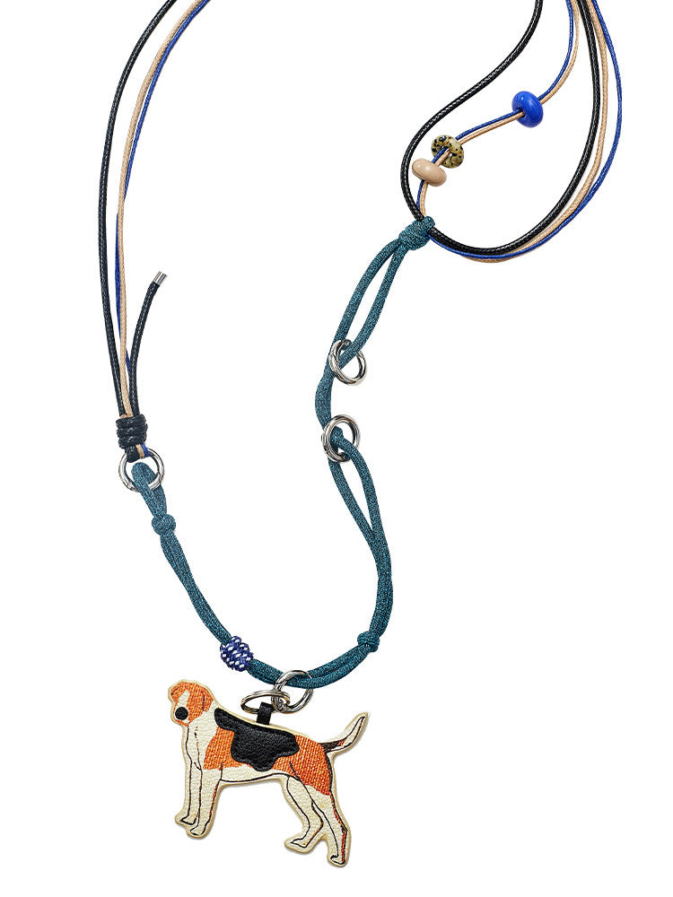 The Puppy & Red House Phone Strap
