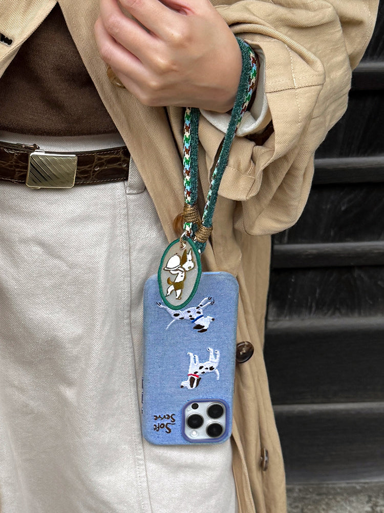 The Western Puppies Phone Strap