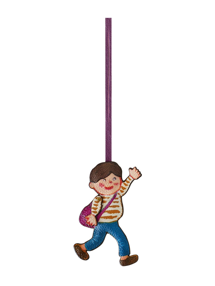 Magic Puppet Town Double-Sided 3D Leather Pendant