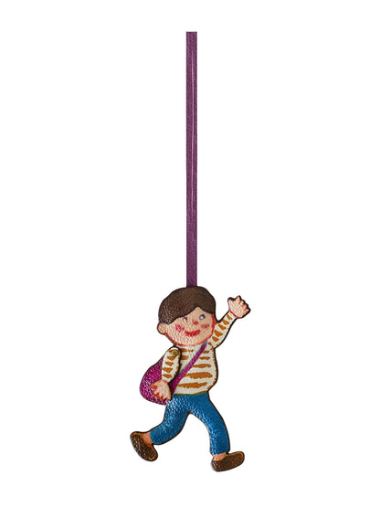 Magic Puppet Town Double-Sided 3D Leather Pendant