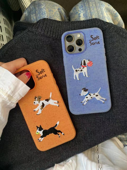 Running Puppies Phone Case