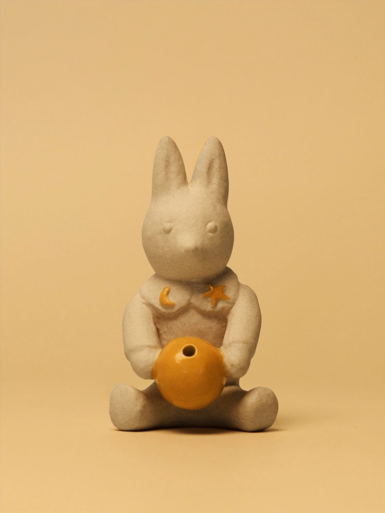 A Peaceful Gift from the Moon – “Moon Rabbit” Ceramic Incense Burner