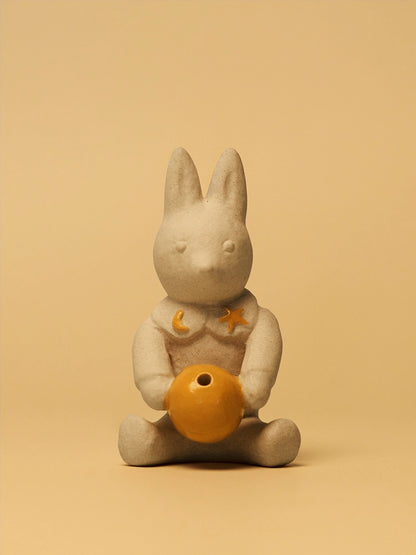 A Peaceful Gift from the Moon – “Moon Rabbit” Ceramic Incense Burner