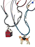 The Puppy & Red House Phone Strap