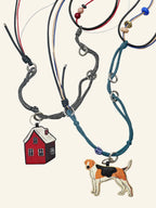 The Puppy & Red House Phone Strap