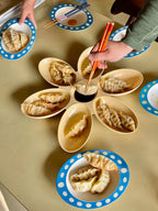 Oval Egg Bamboo Fiber Egg Bowl