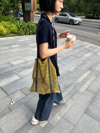 Sorbet Waffle Delicious Waffle Drawstring Mesh Tote Bag