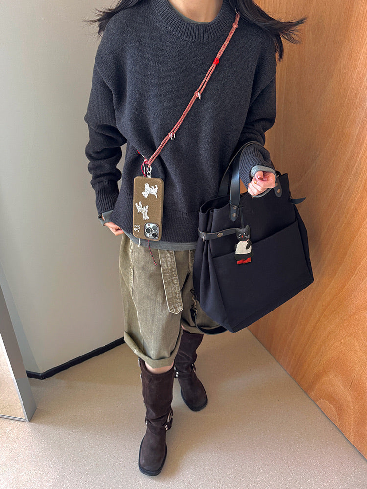 The Little Black Cat Adjustable Crossbody Strap
