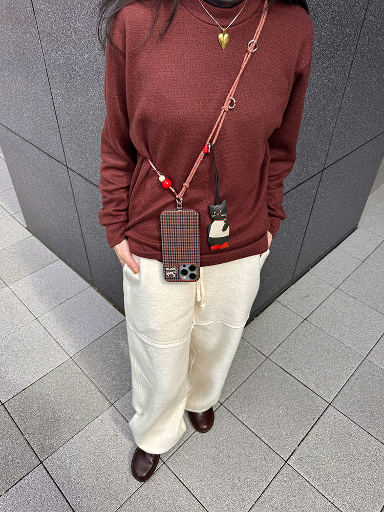 The Little Black Cat Adjustable Long Phone Strap