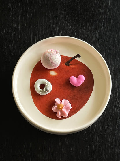 Red Apple Ceramic Small Plate