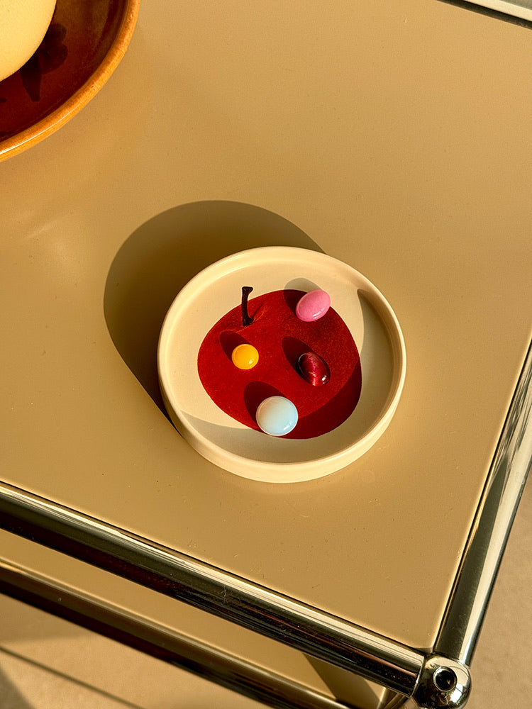 Red Apple Ceramic Small Plate