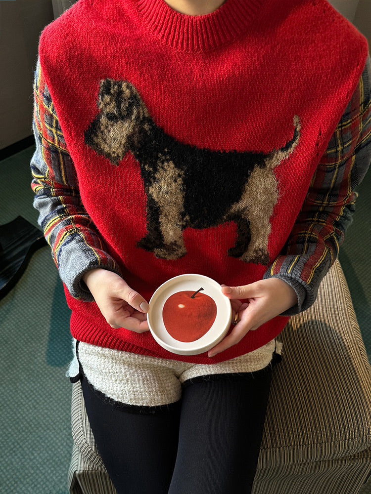 Red Apple Ceramic Small Plate