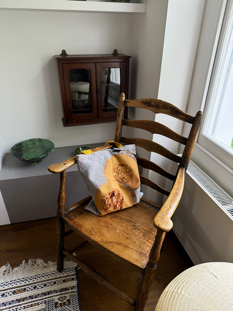 Heavy-Duty Yarn-Dyed Halved Pumpkin Tote Bag