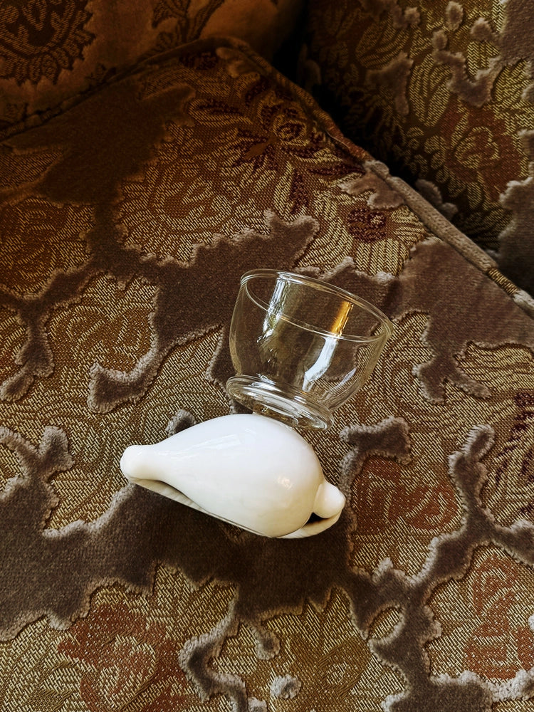 Inspired by the Coast – Ceramic Seashell Cup for Tea & Sake