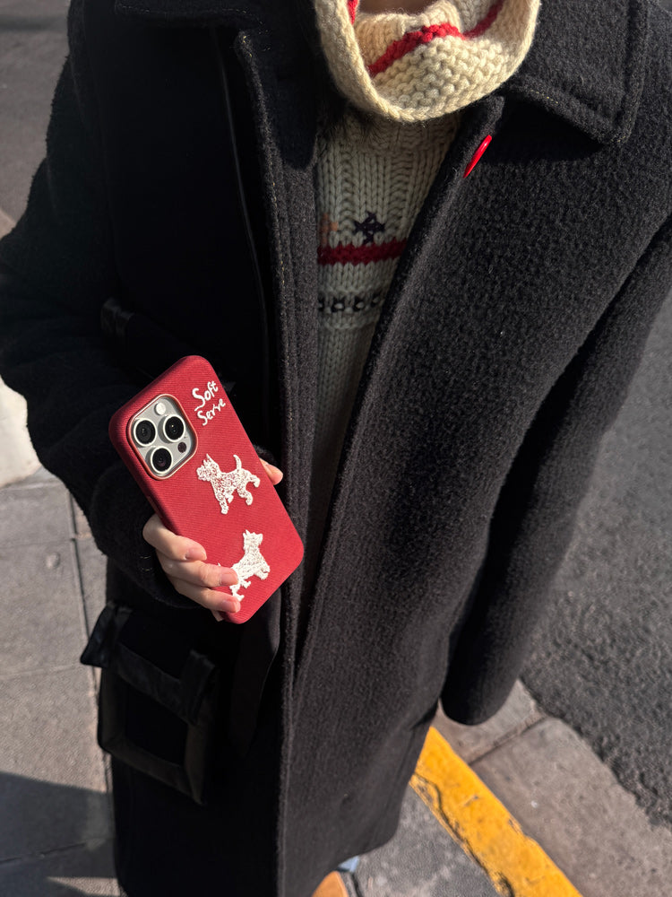 Red&Purple Puppy Phone Case