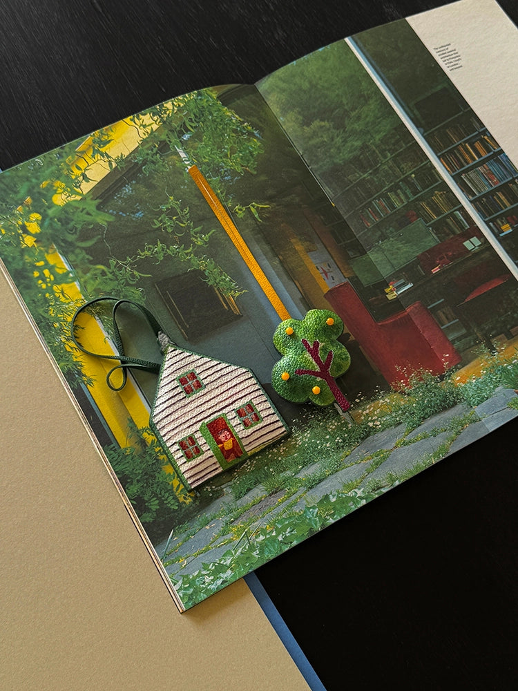 Magic Puppet Town Double-Sided 3D Leather Pendant