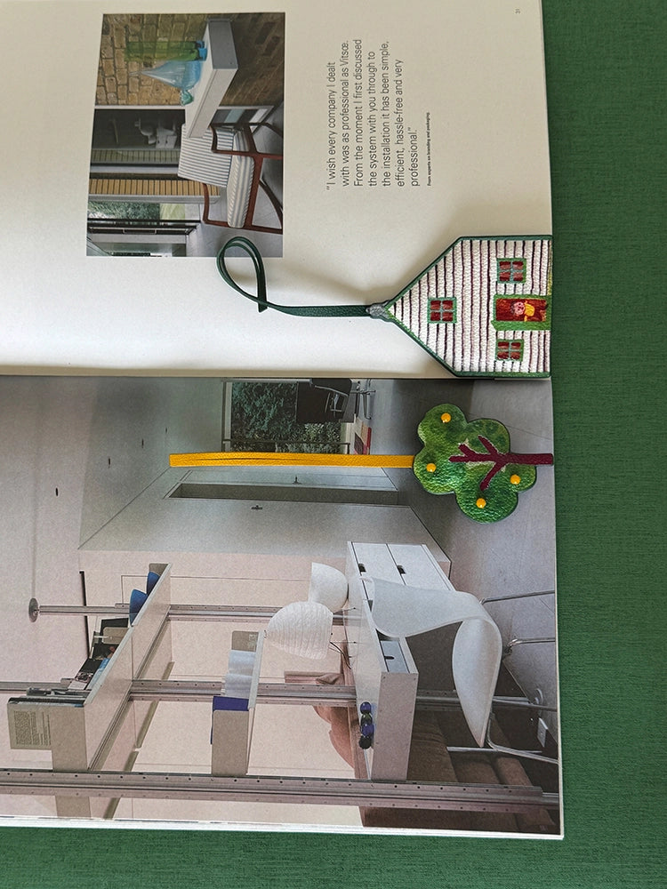 Magic Puppet Town Double-Sided 3D Leather Pendant