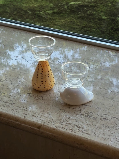 Inspired by the Coast – Ceramic Seashell Cup for Tea & Sake