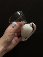 Inspired by the Coast – Ceramic Seashell Cup for Tea & Sake