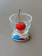 Hand-Painted Ceramic Sake Cup – Charming Floral Design for Your Drink Ritual