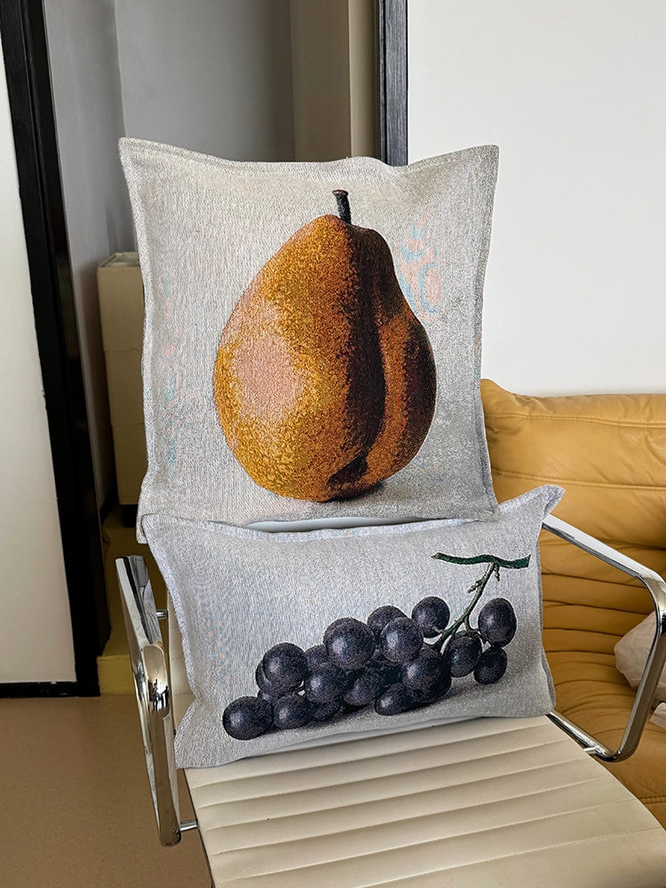 Pear and Grapes Cushion