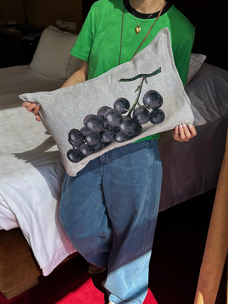 Pear and Grapes Cushion