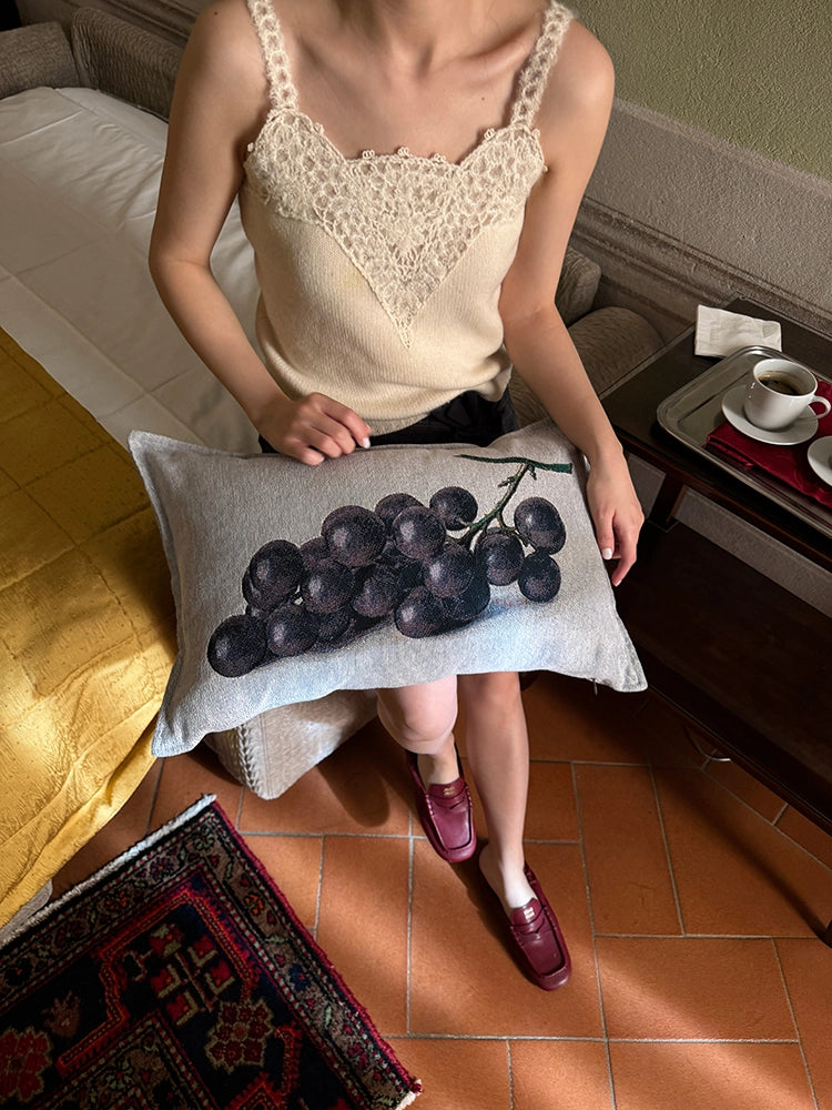 Pear and Grapes Cushion
