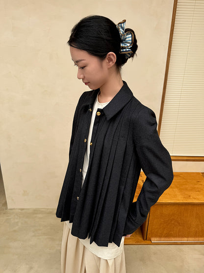 Sorbet Wavy Hemline Hairband with Handmade Flowers