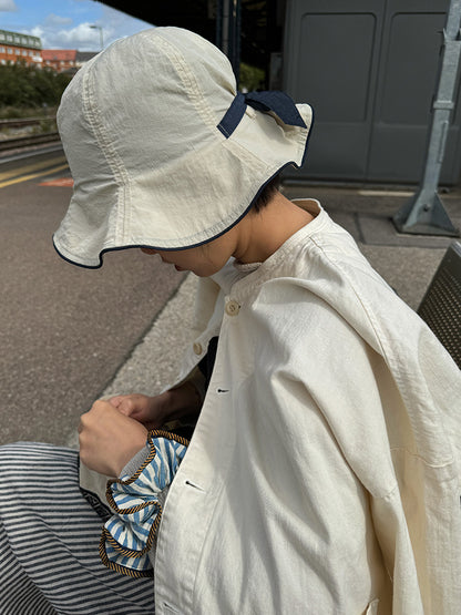 Sorbet Wavy Hemline Hairband with Handmade Flowers