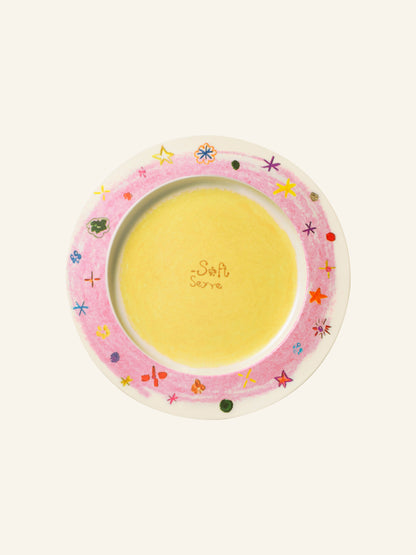 Crayon Stars Flan Plate