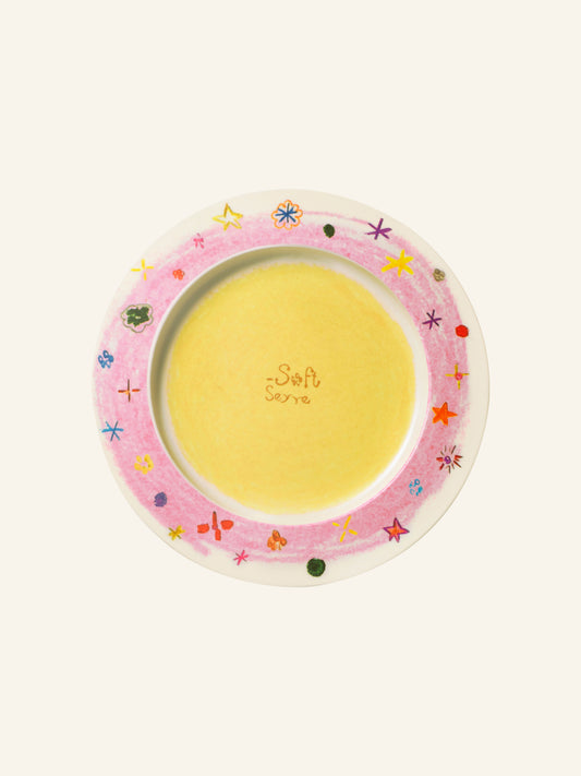 Crayon Stars Flan Plate