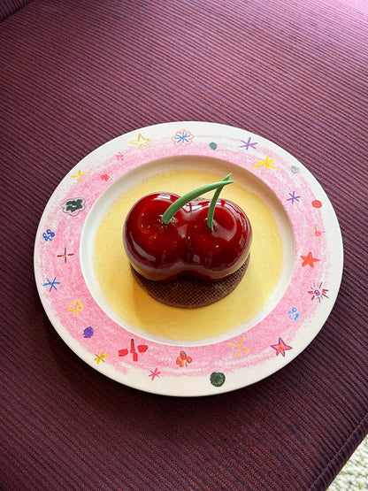 Crayon Stars Flan Plate
