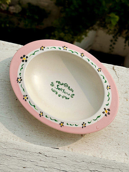 Floral PrintBamboo Fiber Egg Bowl