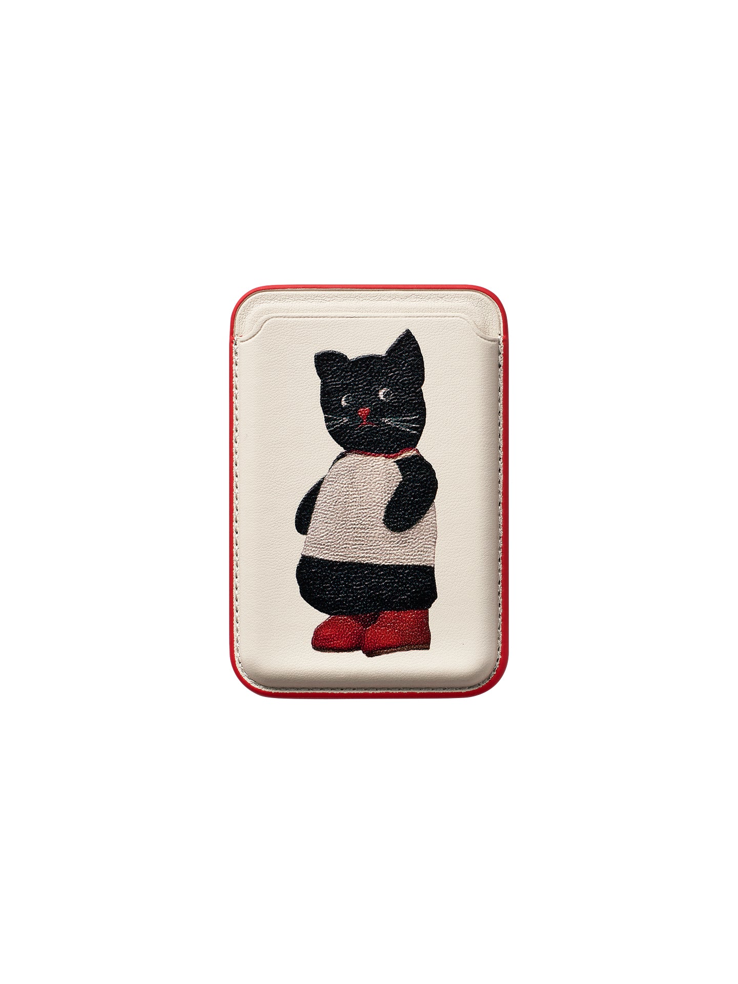 Cover Norn A Portafoglio Per IPhone 6/6S Con Gatto Rosso - Custodia In Pelle Con Slot E Supporto