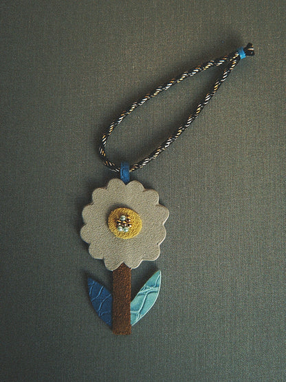 A Pocket-Sized Garden - Sweet 3D Floral Patchwork Leather Charm