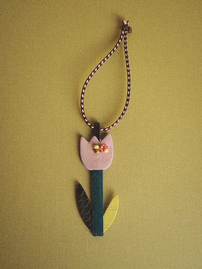 A Pocket-Sized Garden - Sweet 3D Floral Patchwork Leather Charm