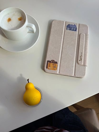 Fabric iPad Case with MagSafe - Adorable Animal Pals Design by x chunmei