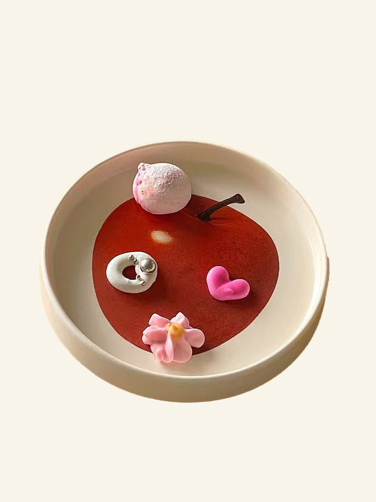 Red Apple Ceramic Small Plate