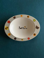 Butterfly and Snail Bamboo Fiber Bowl