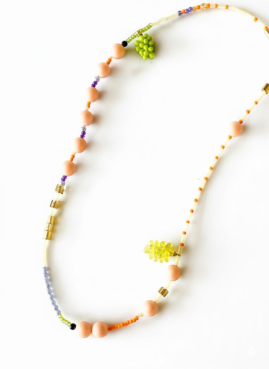 Sorbet Grape Beaded Necklace