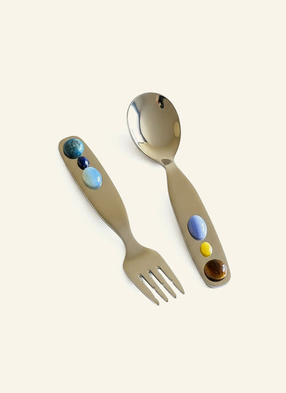 Candy Jade Stainless Steel Fork or Spoon