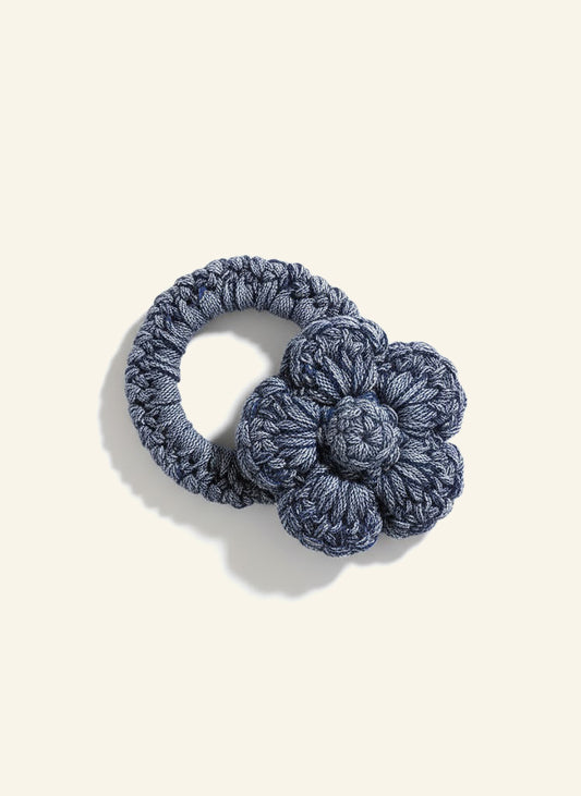 Crochet Flower Hair Ties