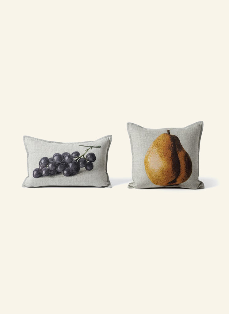 Pear and Grapes Cushion