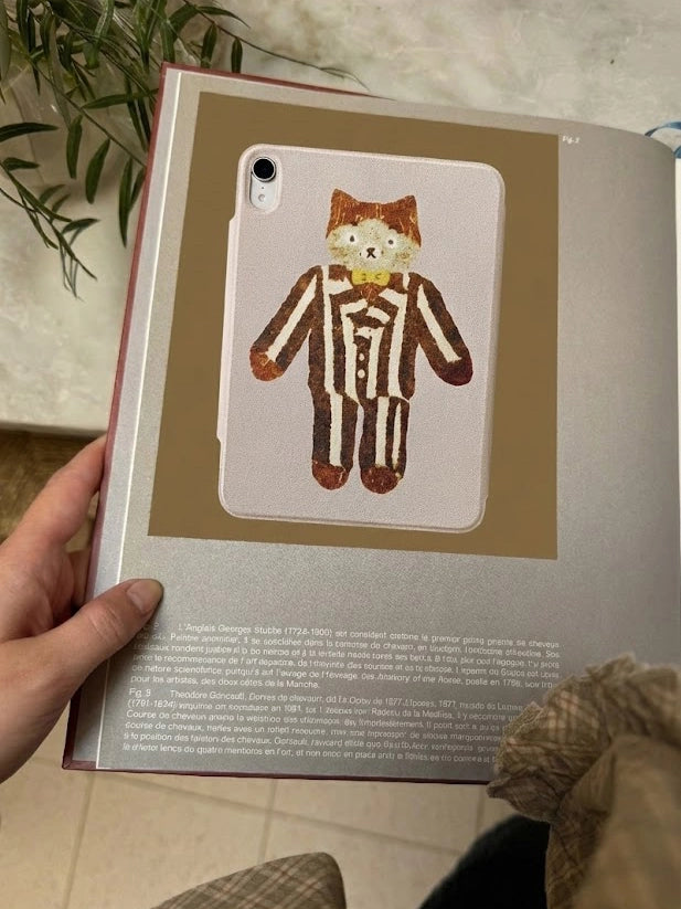 Fabric iPad Case with MagSafe - Adorable Animal Pals Design by x chunmei